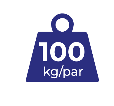 100 kg/par